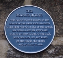 Blue Plaque on Manor House