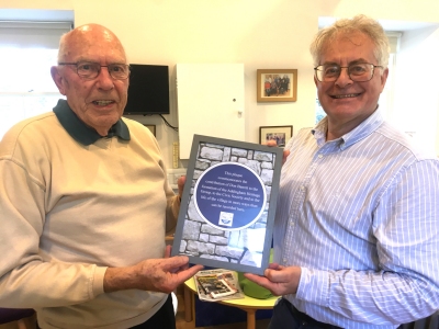 Don Barrett Blue Plaque Presentation