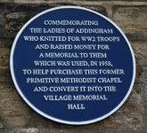 Plaque 1 Ladies Knitting Circle/Memorial Hall