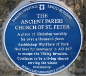 Plaque 15: The Parish Church of St Peter